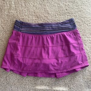 Lululemon Pace Rival Tennis Skirt Purple